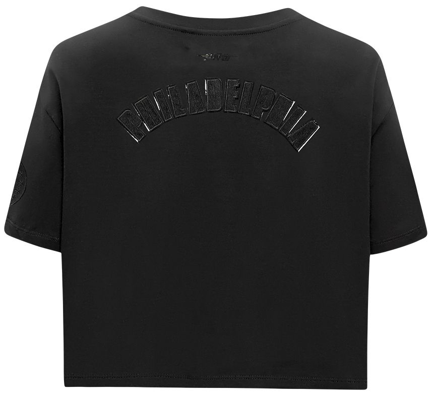 Pro Standard Women's Philadelphia 76ers Black Boxy Cropped T-Shirt product image