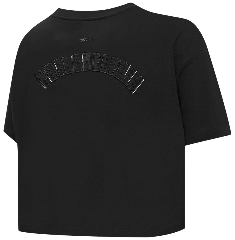 Pro Standard Women's Philadelphia 76ers Black Boxy Cropped T-Shirt product image