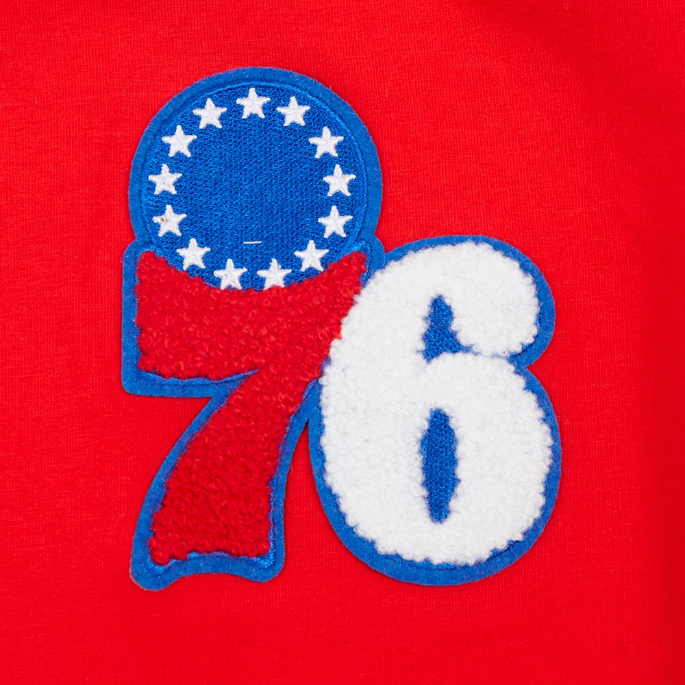 Pro Standard Women's Philadelphia 76ers Red Classic Boxy Cropped T-Shirt product image