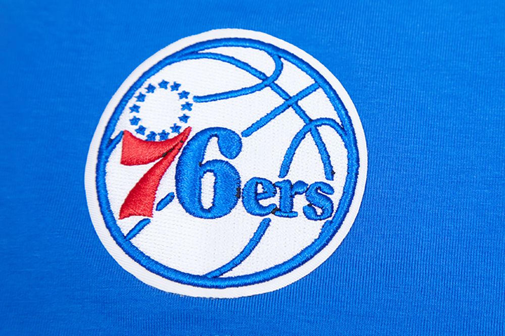 Pro Standard Women's Philadelphia 76ers Blue Classic Boxy Cropped T-Shirt product image