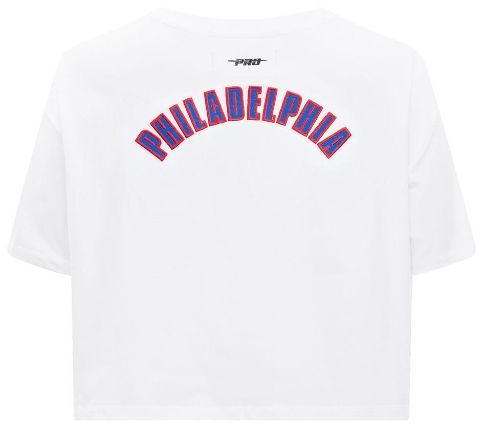 Pro Standard Women's Philadelphia 76ers White Classic Boxy Cropped T-Shirt product image