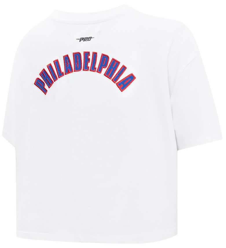 Pro Standard Women's Philadelphia 76ers White Classic Boxy Cropped T-Shirt product image
