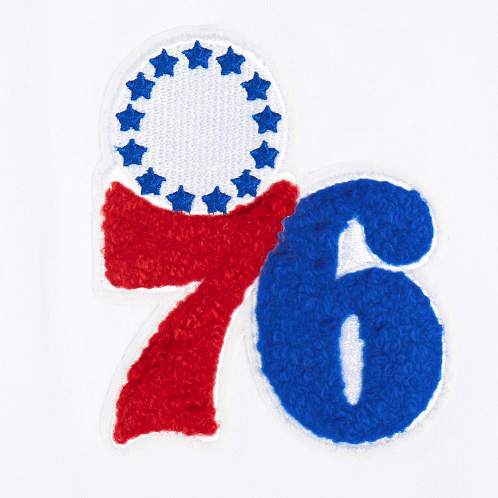 Pro Standard Women's Philadelphia 76ers White Classic Boxy Cropped T-Shirt product image
