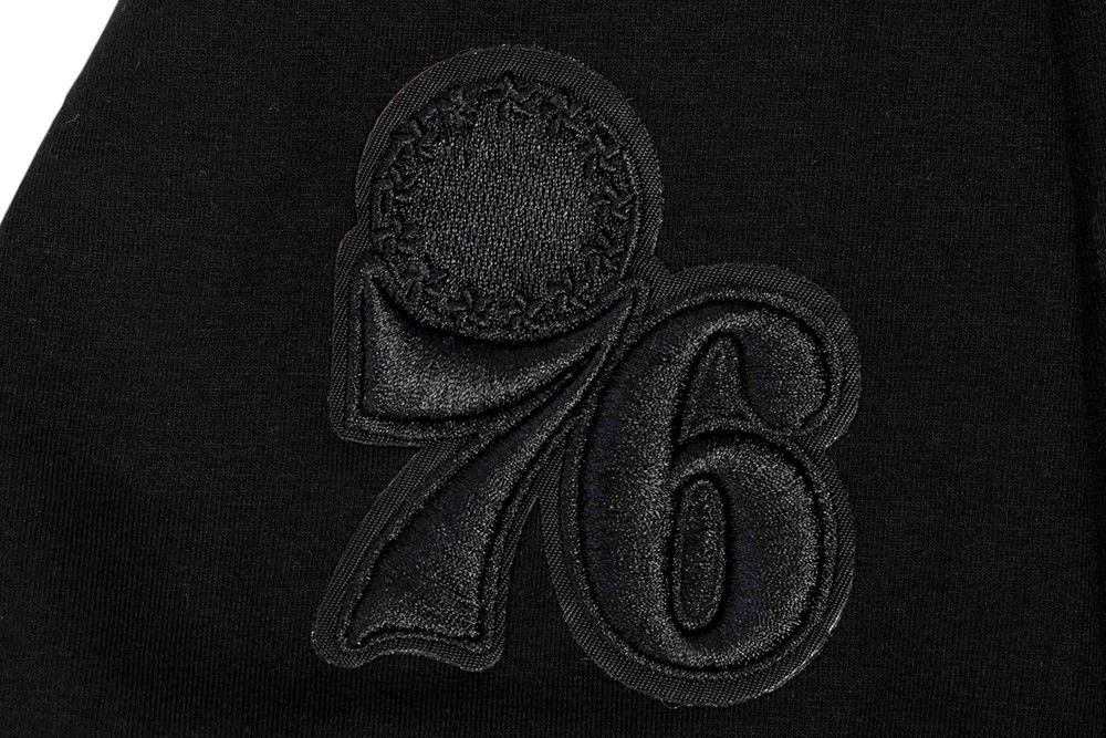 Pro Standard Women's Philadelphia 76ers Black Neutral Boxy Cropped T-Shirt product image