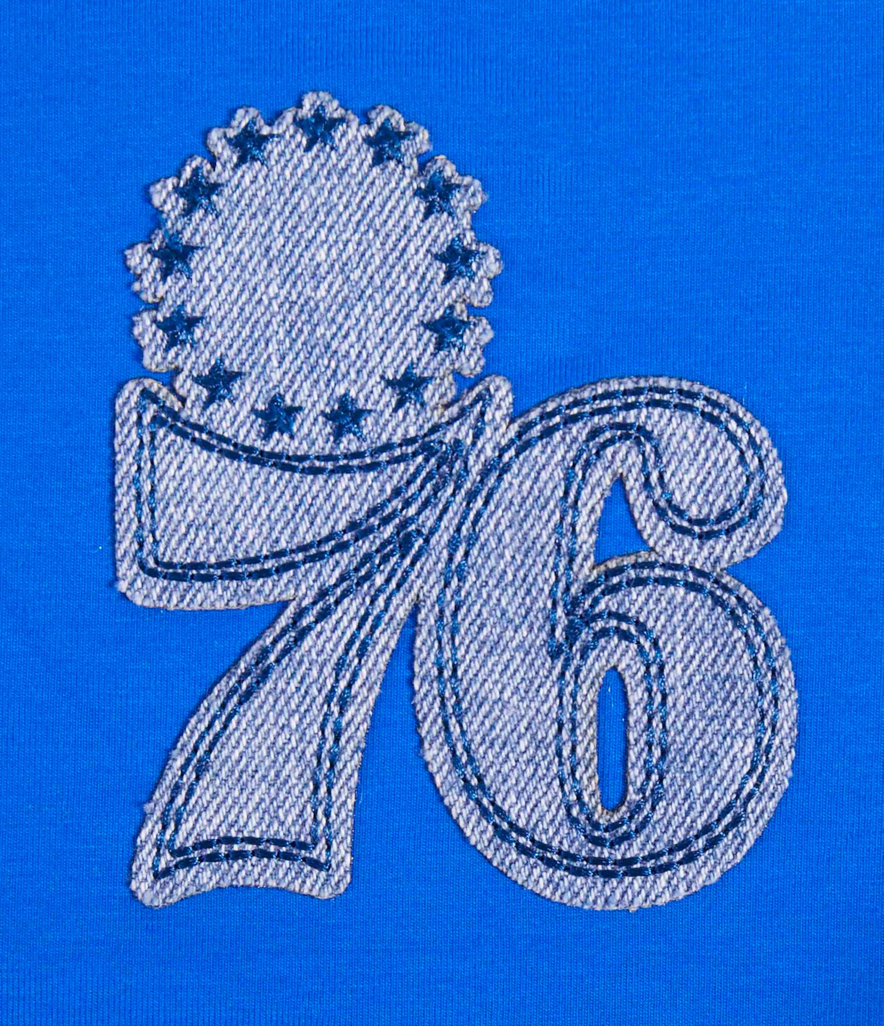 Pro Standard Women's Philadelphia 76ers Blue Varsity Blues Boxy Cropped T-Shirt product image