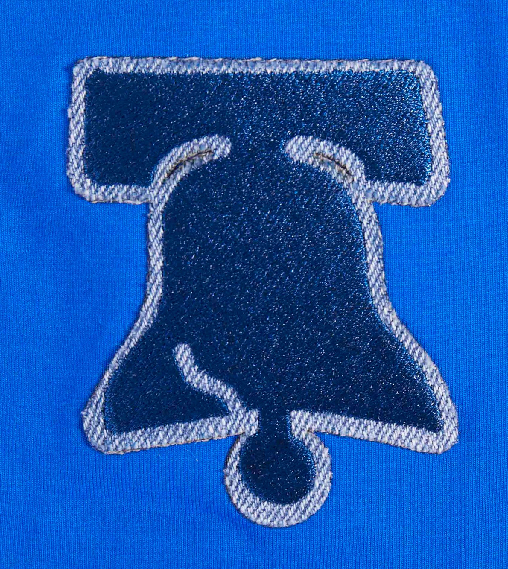 Pro Standard Women's Philadelphia 76ers Blue Varsity Blues Boxy Cropped T-Shirt product image