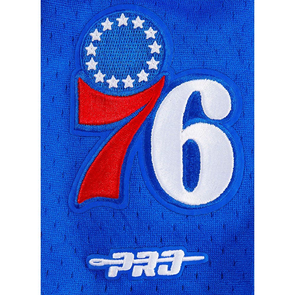 Pro Standard Youth Philadelphia 76ers Blue Mesh Button Down product image