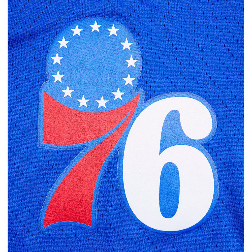 Pro Standard Youth Philadelphia 76ers Blue Mesh Button Down product image
