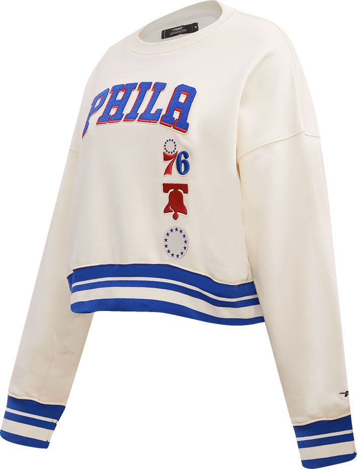 Pro Standard Women's Philadelphia 76ers Ribbed Crewneck Sweatshirt product image