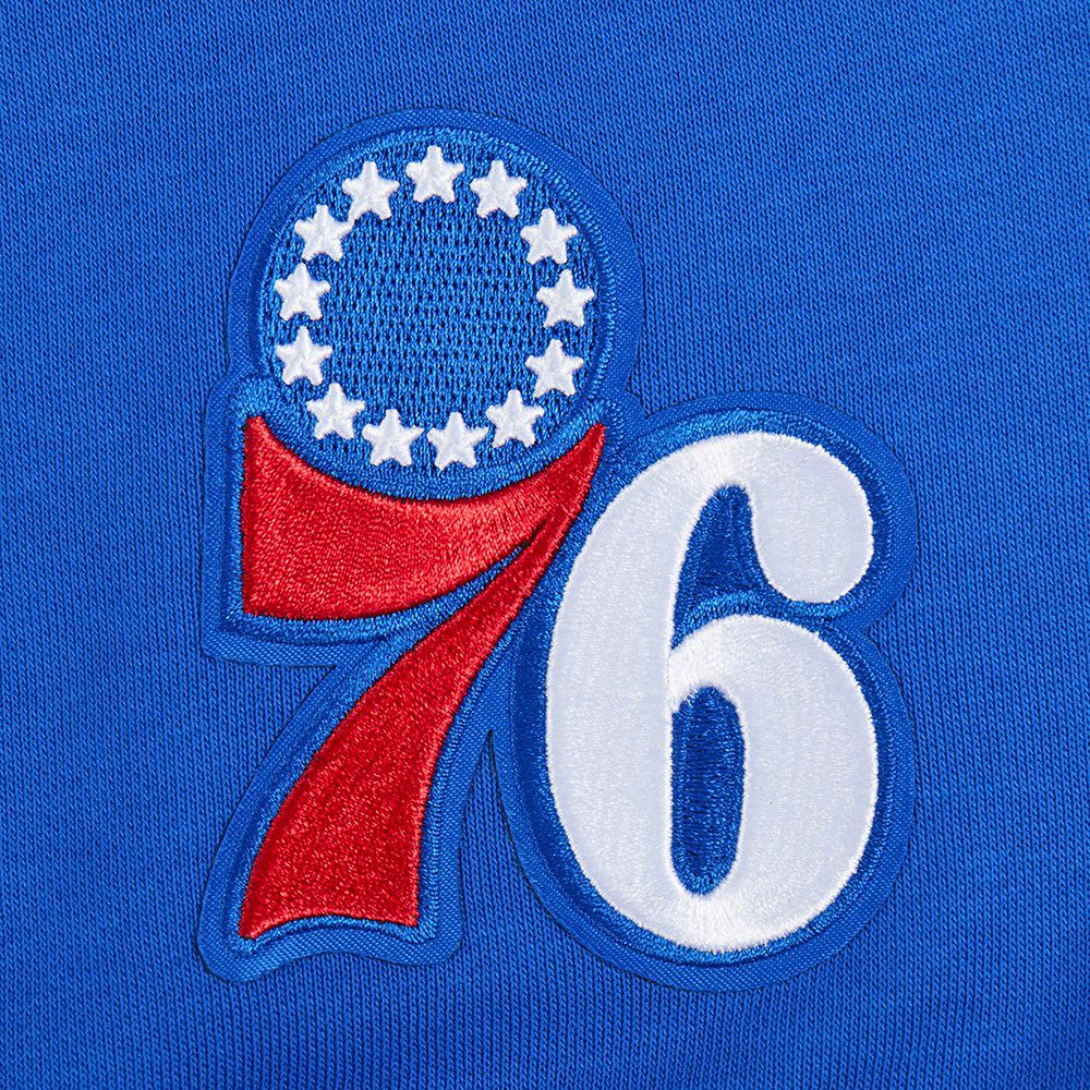 Pro Standard Women's Philadelphia 76ers Blue Wingspan Fleece Crewneck Sweatshirt product image