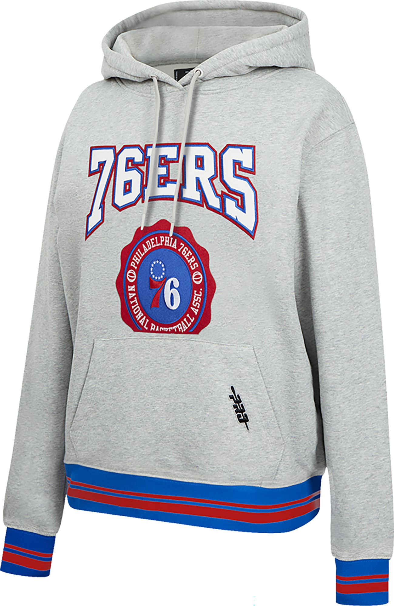Pro Standard Women's Philadelphia 76ers Grey Crest Emblem Hoodie product image