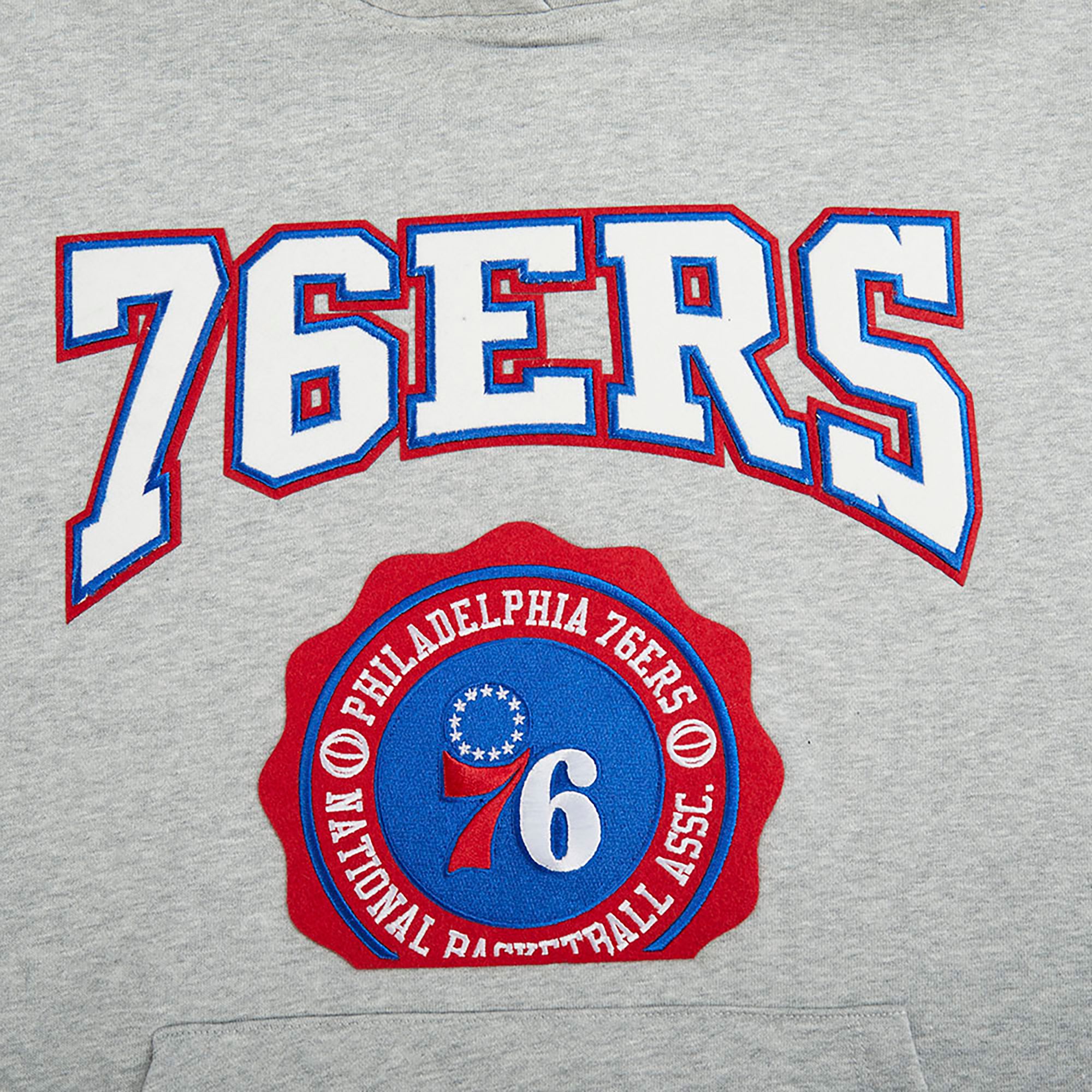 Pro Standard Women's Philadelphia 76ers Grey Crest Emblem Hoodie product image