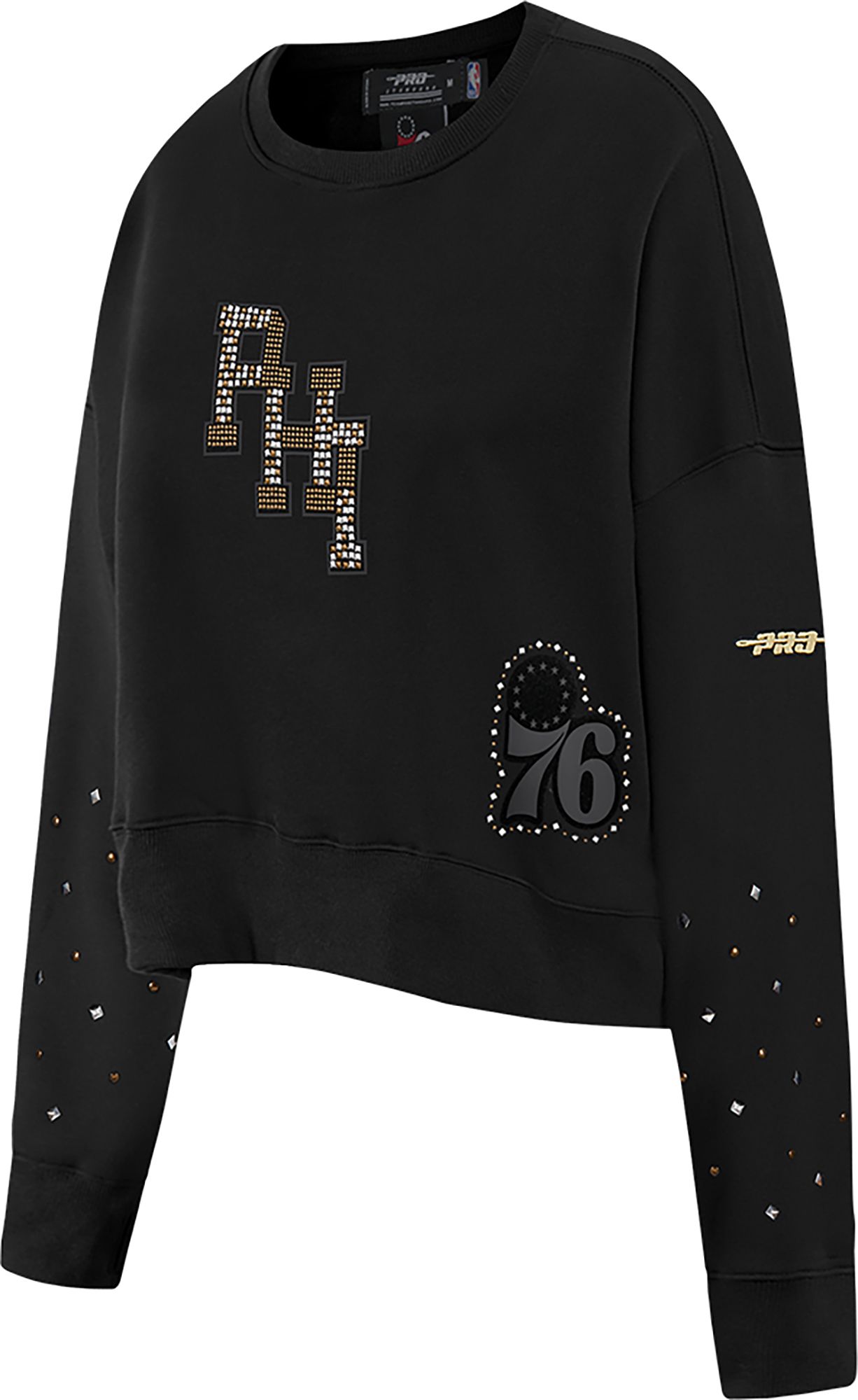 Pro Standard Women's Philadelphia 76ers Black Renegade Crewneck Sweatshirt product image