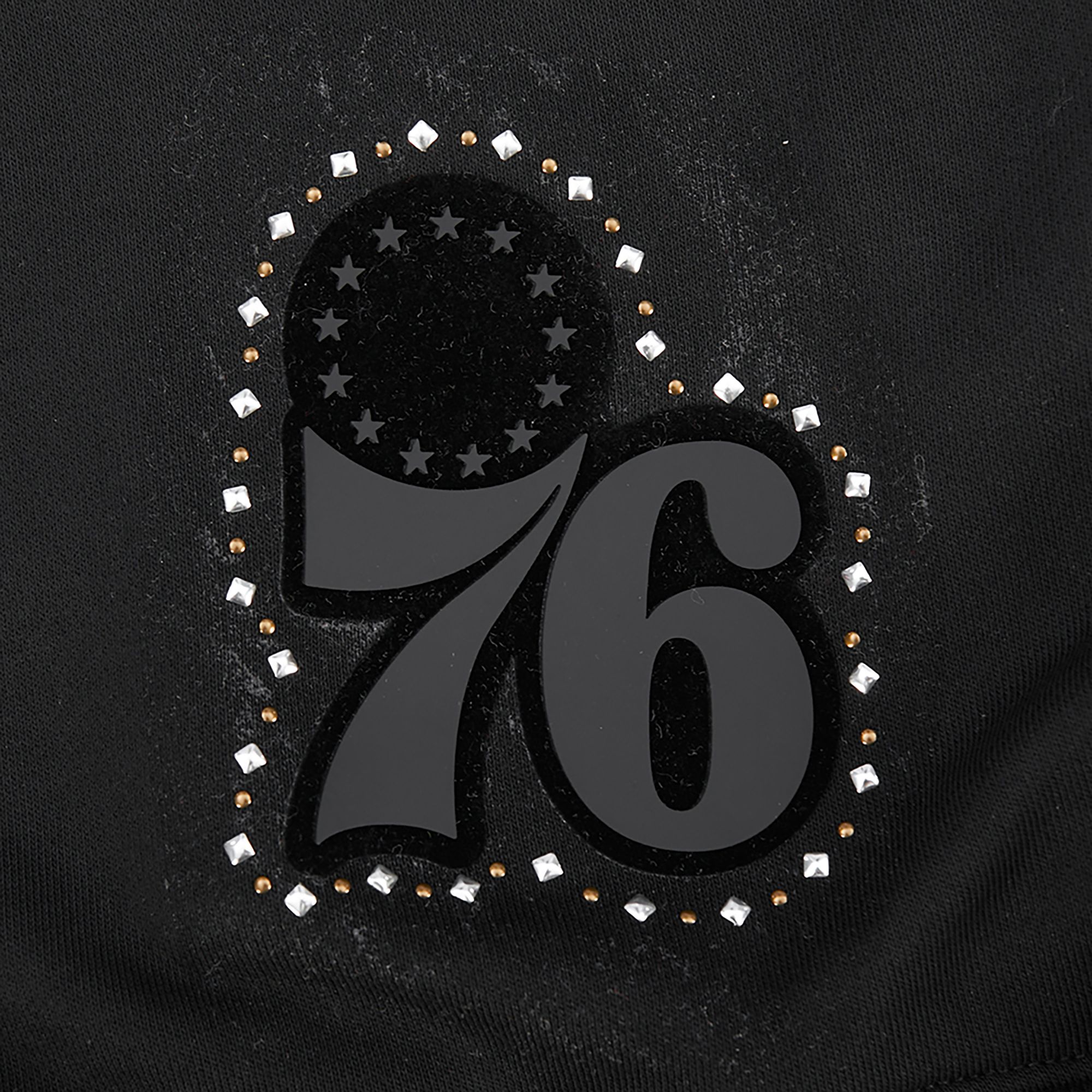 Pro Standard Women's Philadelphia 76ers Black Renegade Crewneck Sweatshirt product image