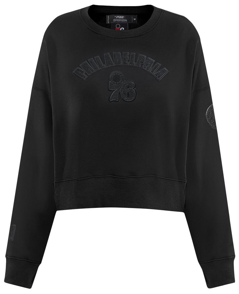 Pro Standard Women's Philadelphia 76ers Black Fleece Crewneck Sweatshirt product image