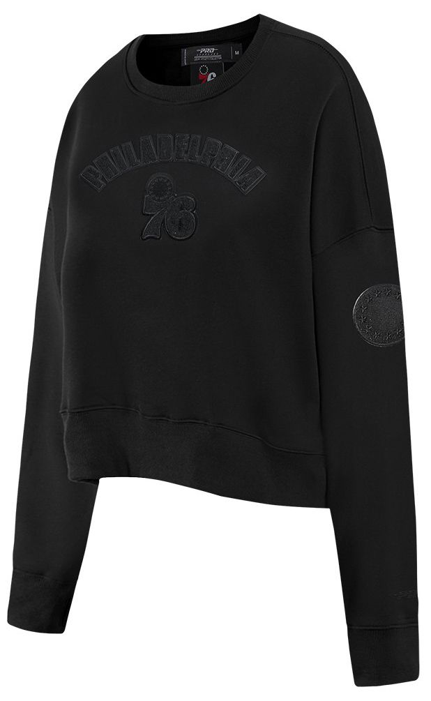 Pro Standard Women's Philadelphia 76ers Black Fleece Crewneck Sweatshirt product image