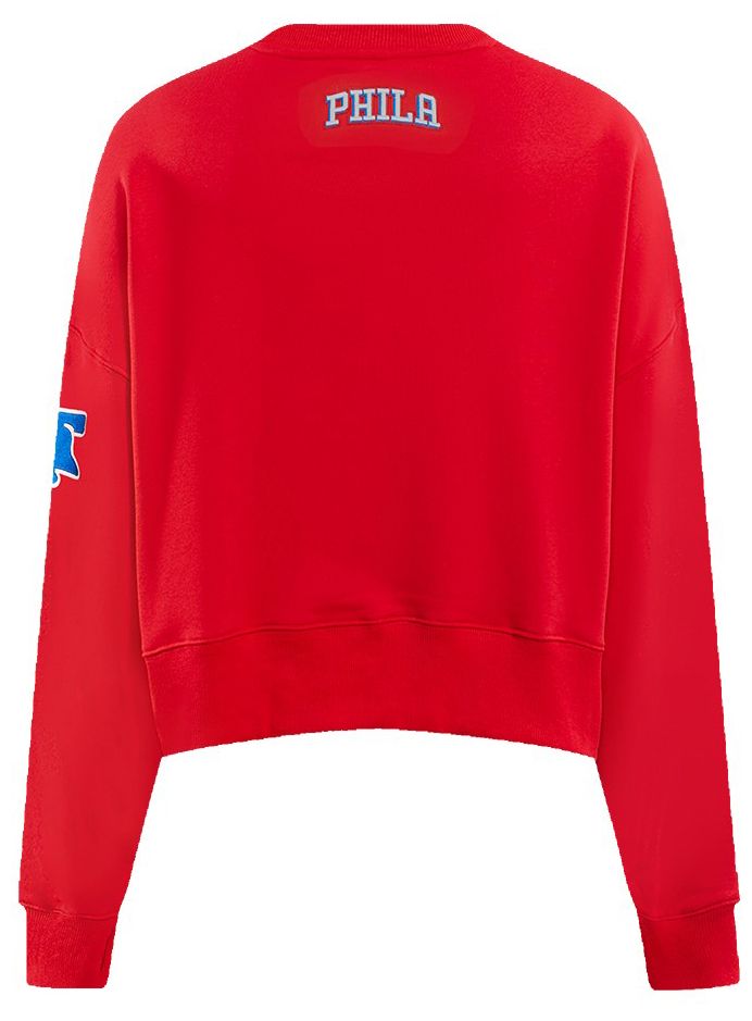 Pro Standard Women's Philadelphia 76ers Red Classic Fleece Crewneck Sweatshirt product image