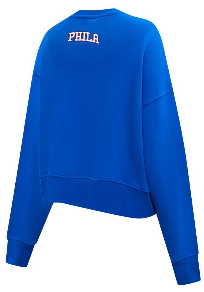 Pro Standard Women's Philadelphia 76ers Blue Classic Fleece Crewneck Sweatshirt product image