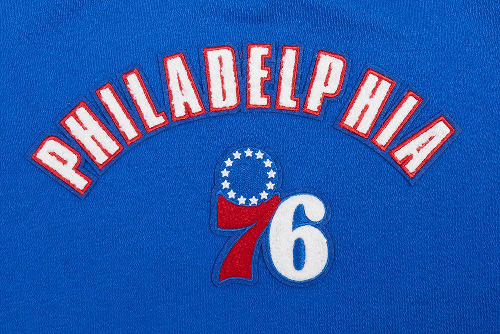Pro Standard Women's Philadelphia 76ers Blue Classic Fleece Crewneck Sweatshirt product image