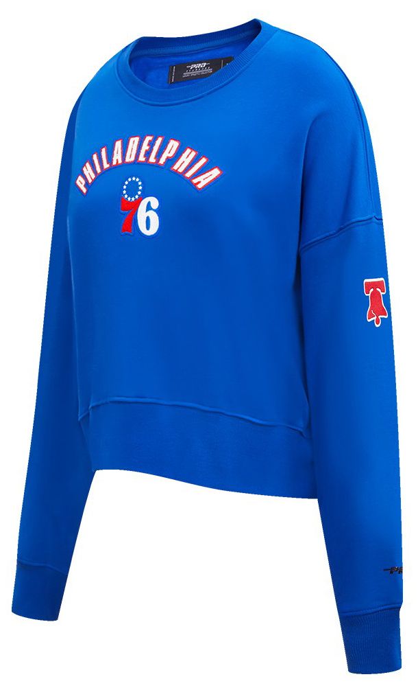 Pro Standard Women's Philadelphia 76ers Blue Classic Fleece Crewneck Sweatshirt product image