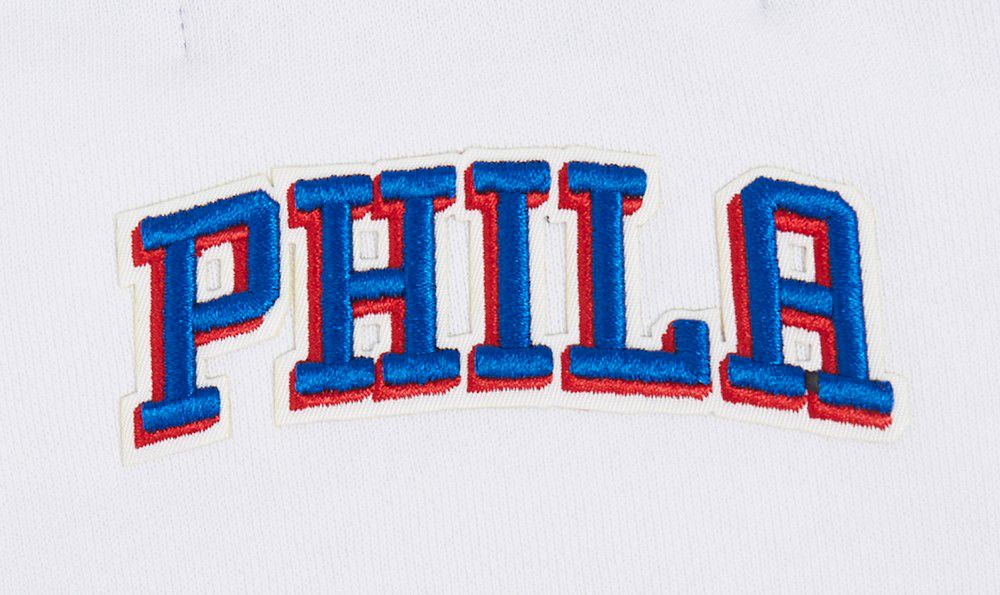 Pro Standard Women's Philadelphia 76ers White Classic Fleece Crewneck Sweatshirt product image