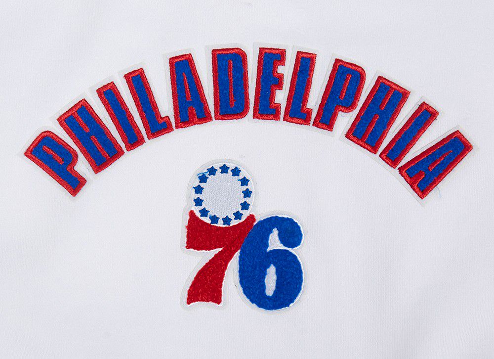 Pro Standard Women's Philadelphia 76ers White Classic Fleece Crewneck Sweatshirt product image