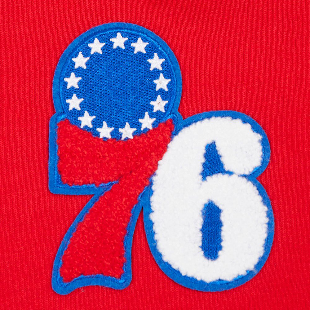 Pro Standard Women's Philadelphia 76ers Red Classic Cropped Fleece Pullover Hoodie product image