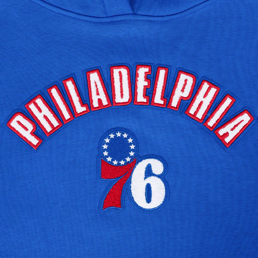 Pro Standard Women's Philadelphia 76ers Blue Classic Fleece Pullover Hoodie product image