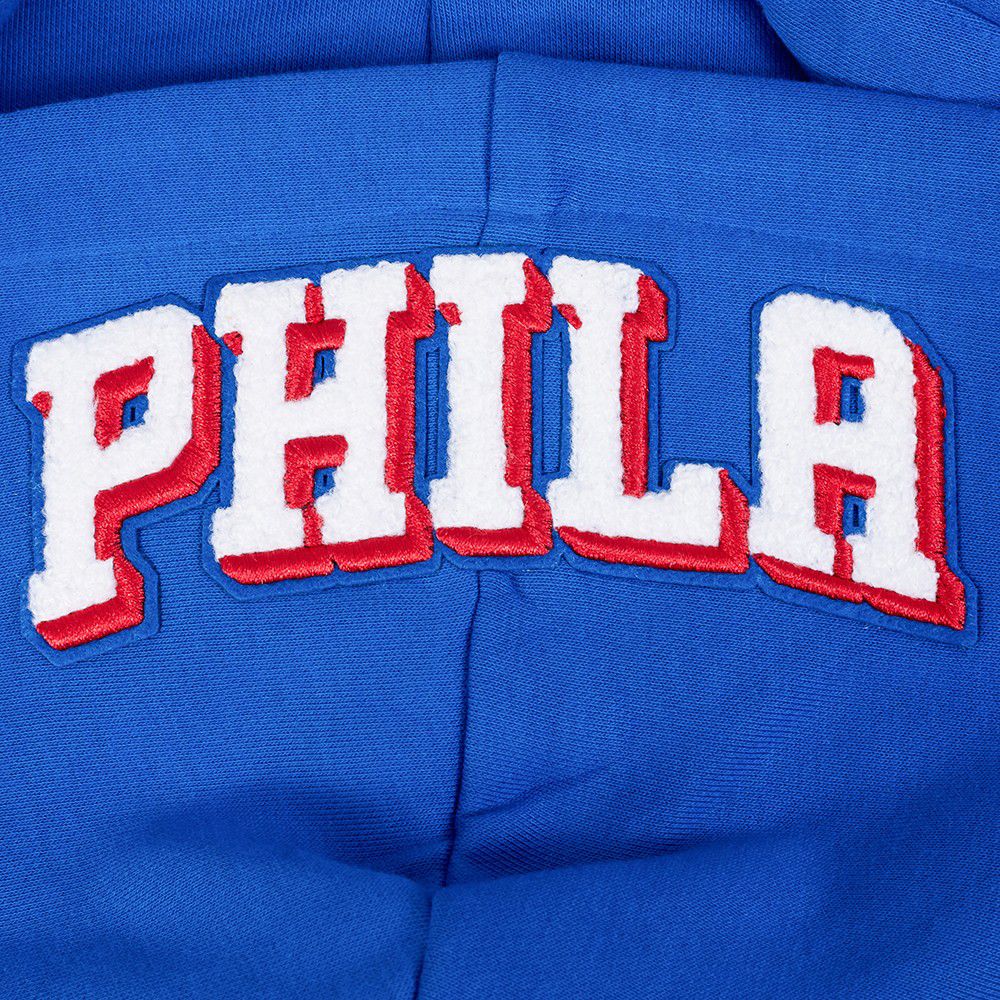 Pro Standard Women's Philadelphia 76ers Blue Classic Fleece Pullover Hoodie product image