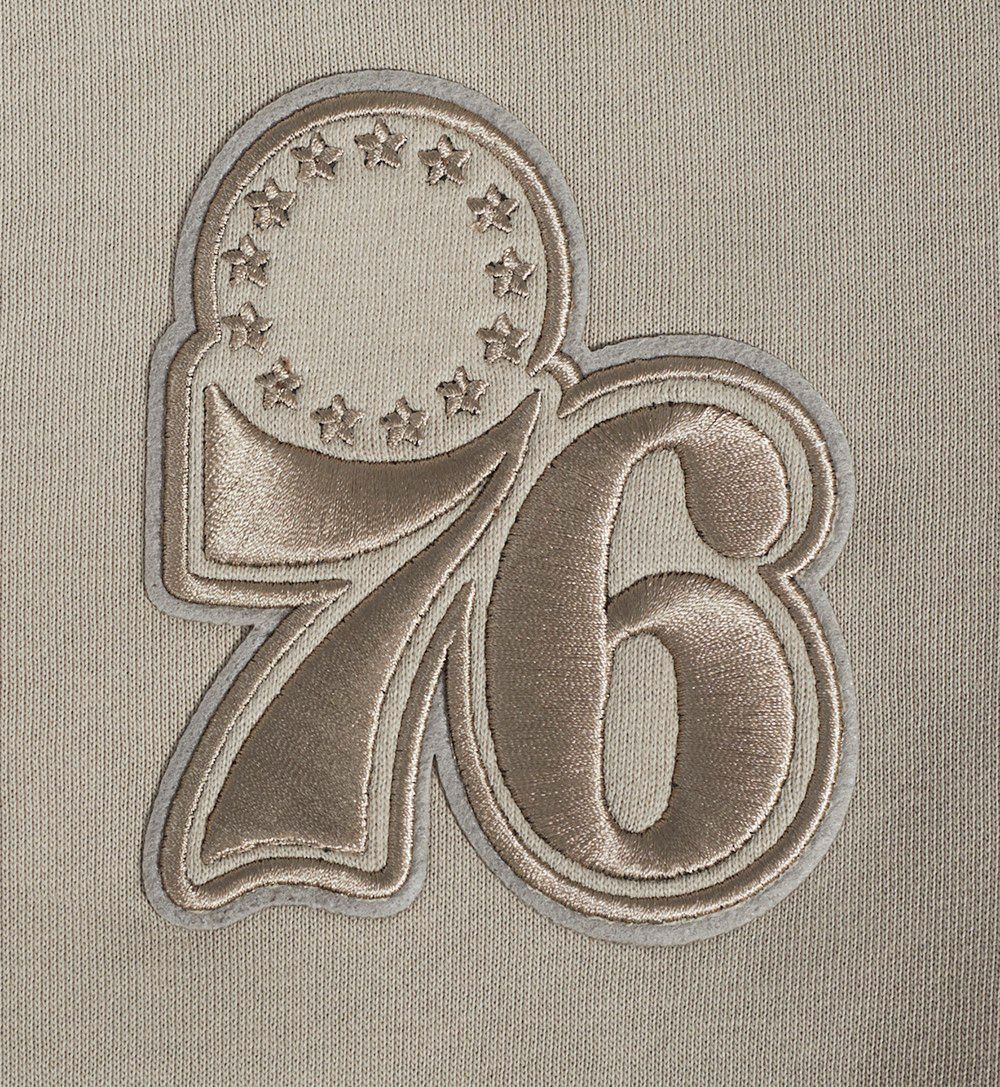 Pro Standard Women's Philadelphia 76ers Taupe Neutral Fleece Crewneck Sweatshirt product image
