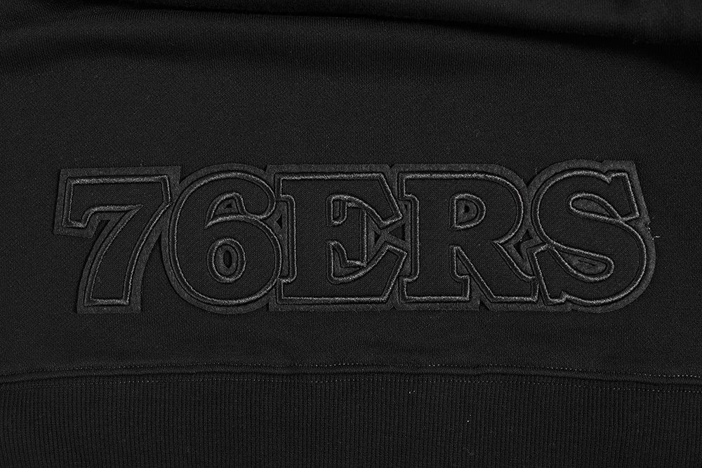 Pro Standard Women's Philadelphia 76ers Black Neutral Cropped Fleece Pullover Hoodie product image