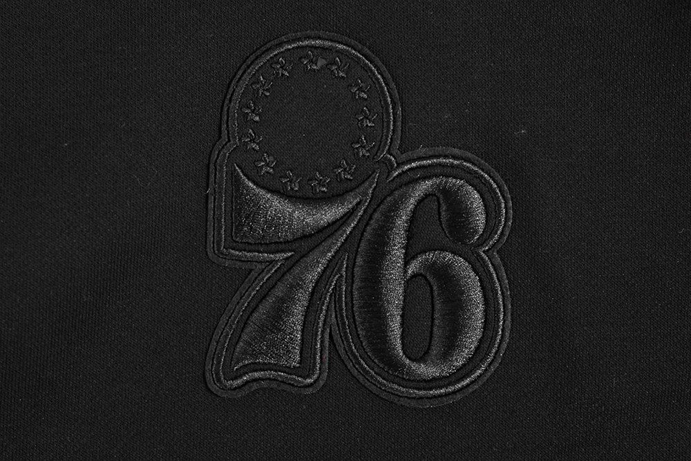 Pro Standard Women's Philadelphia 76ers Black Neutral Cropped Fleece Pullover Hoodie product image