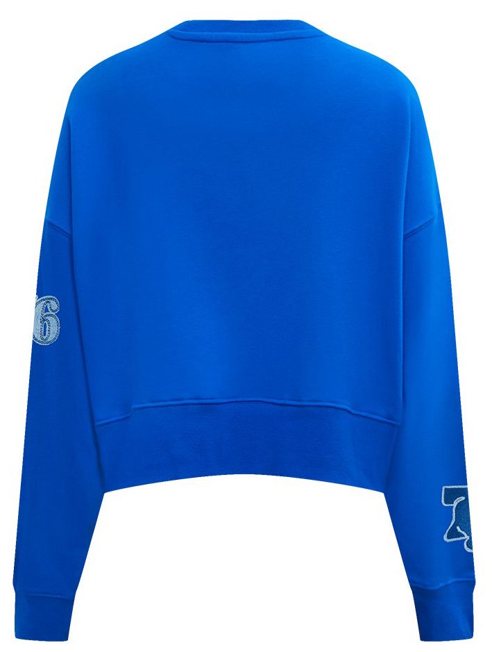 Pro Standard Women's Philadelphia 76ers Blue Varsity Blues Fleece Crewneck Sweatshirt product image