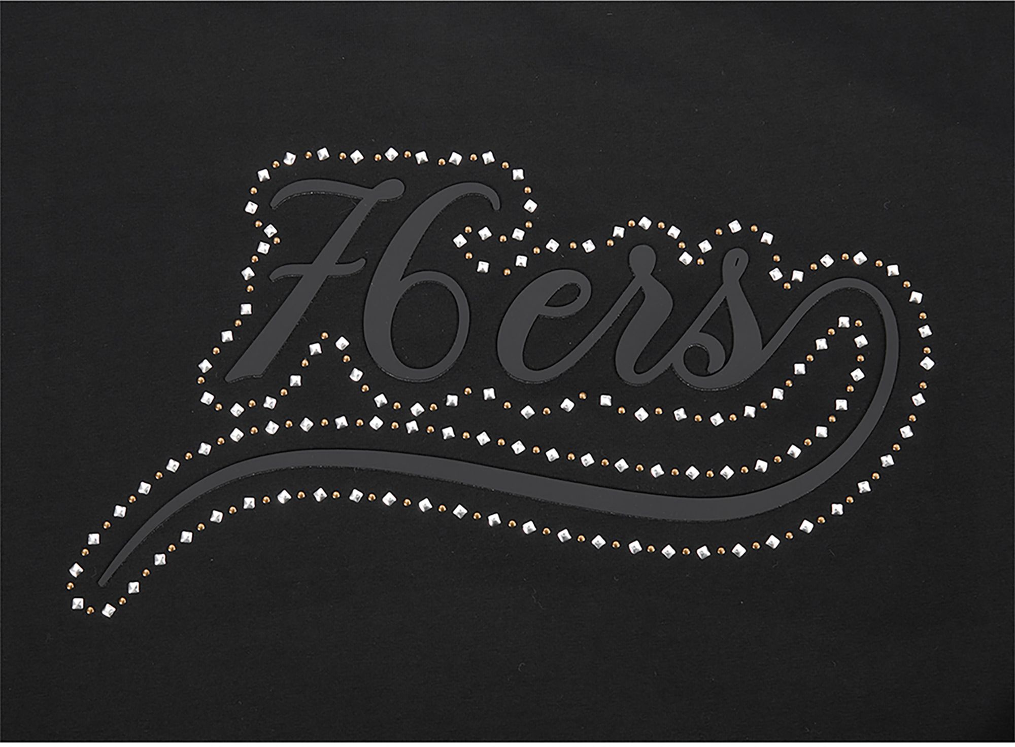 Pro Standard Women's Philadelphia 76ers Black Renegade Boxy Long Sleeve Shirt product image