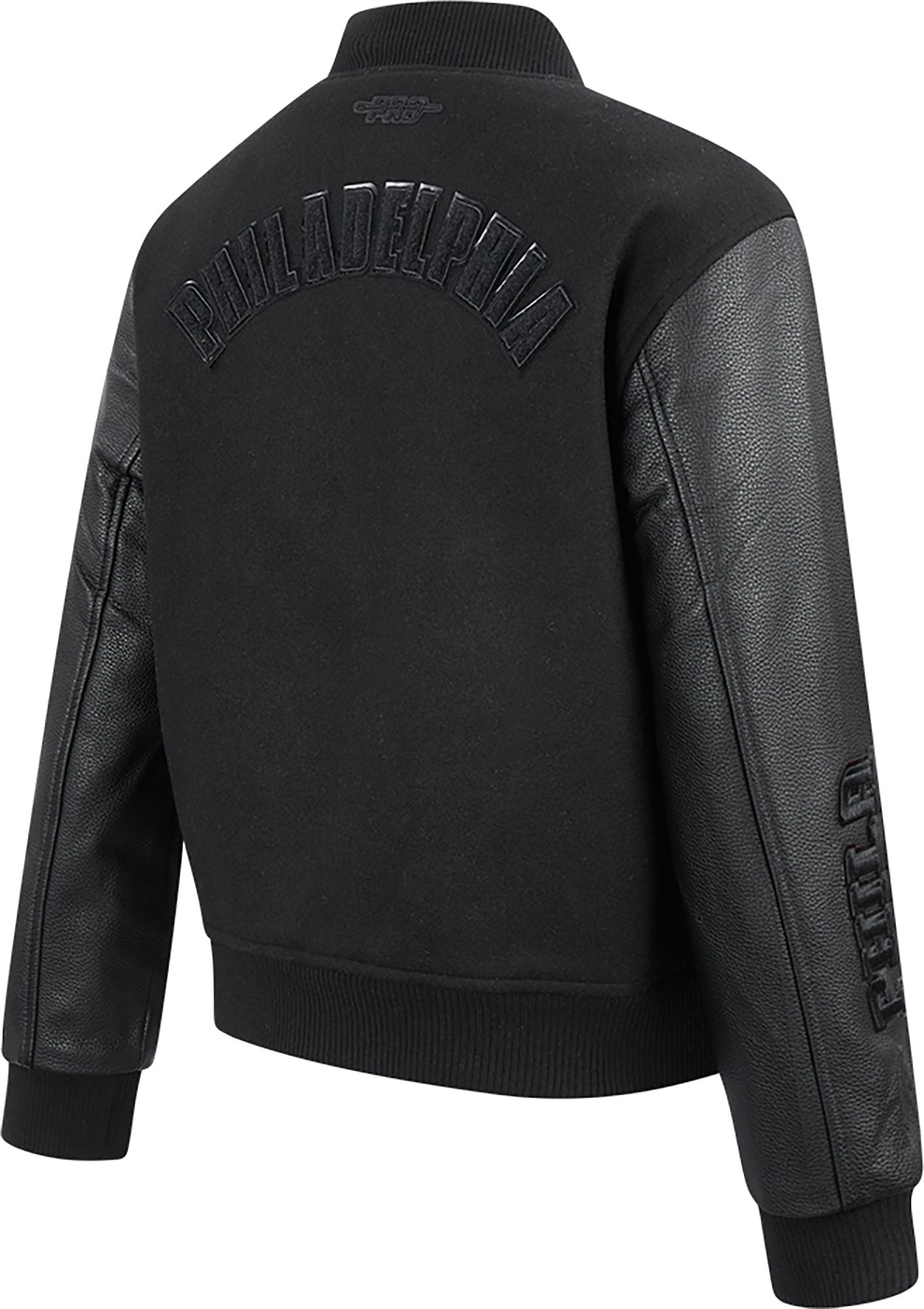 Pro Standard Women's Philadelphia 76ers Black Classic Wool Varsity Jacket product image