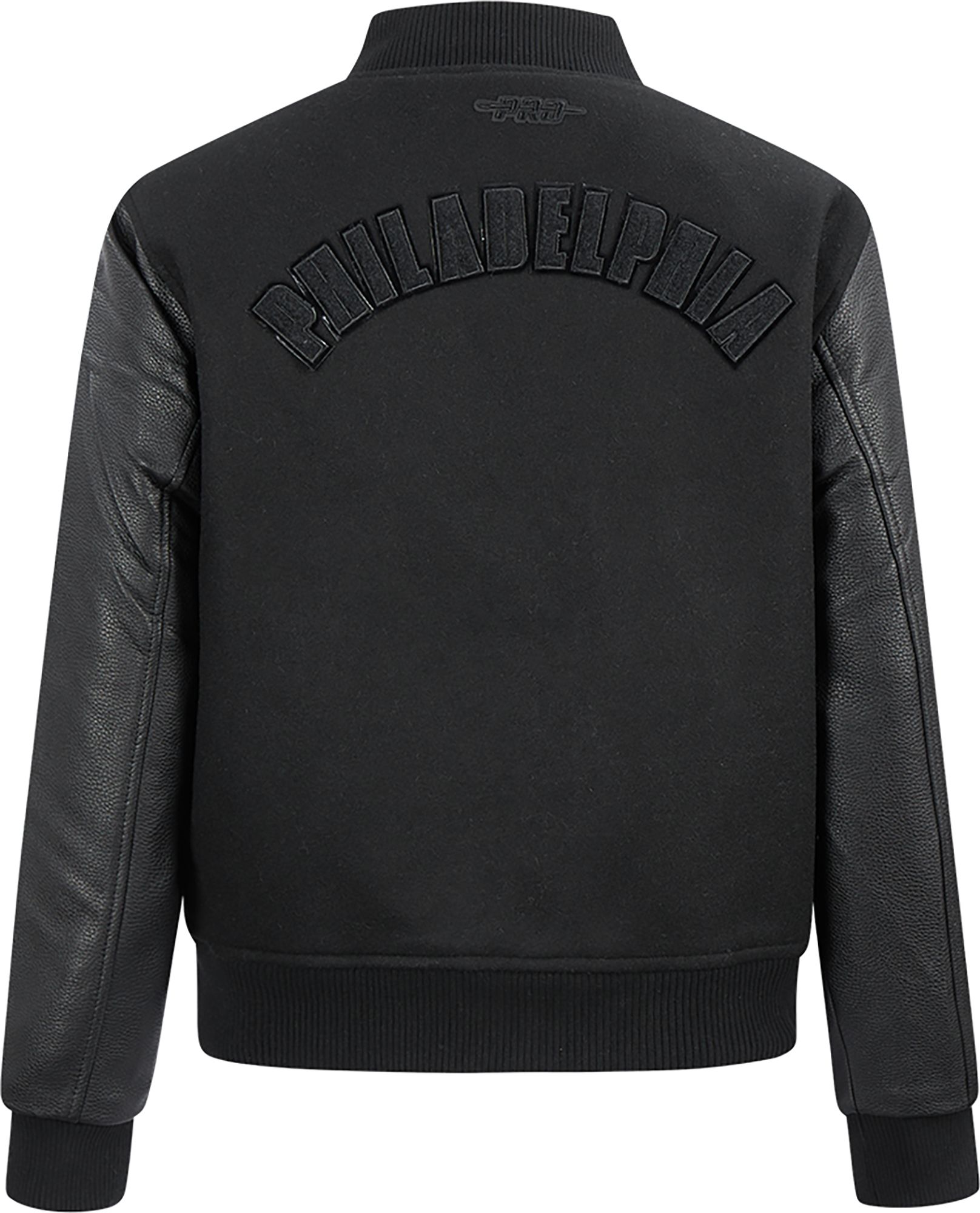 Pro Standard Women's Philadelphia 76ers Black Classic Wool Varsity Jacket product image