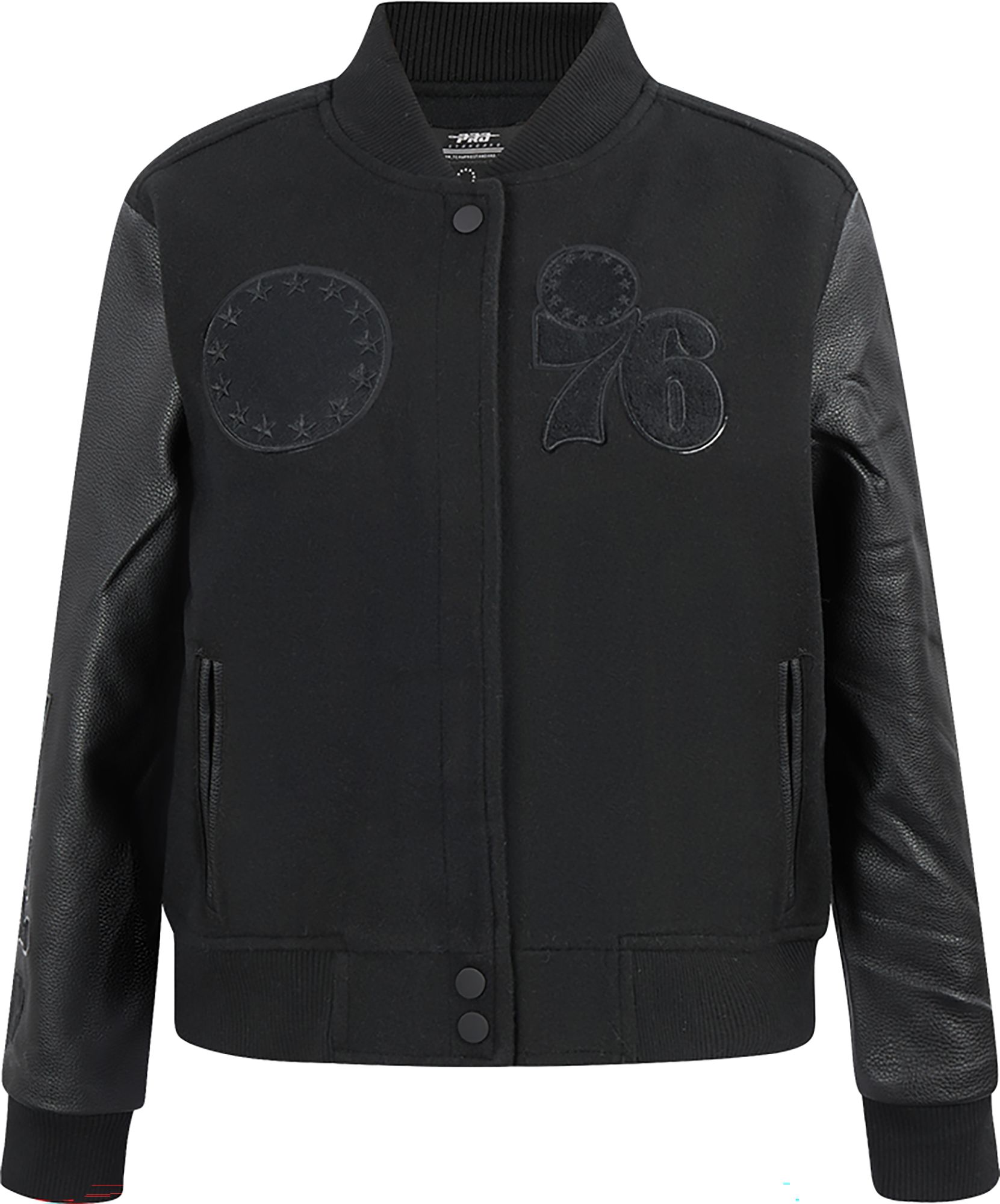 Pro Standard Women's Philadelphia 76ers Black Classic Wool Varsity Jacket product image