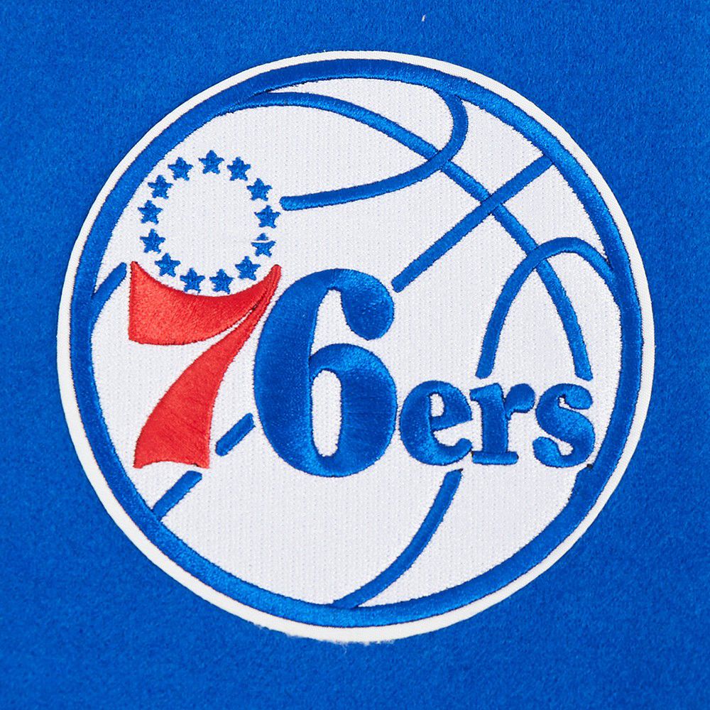 Pro Standard Women's Philadelphia 76ers Blue Classic Wool Varsity Jacket product image