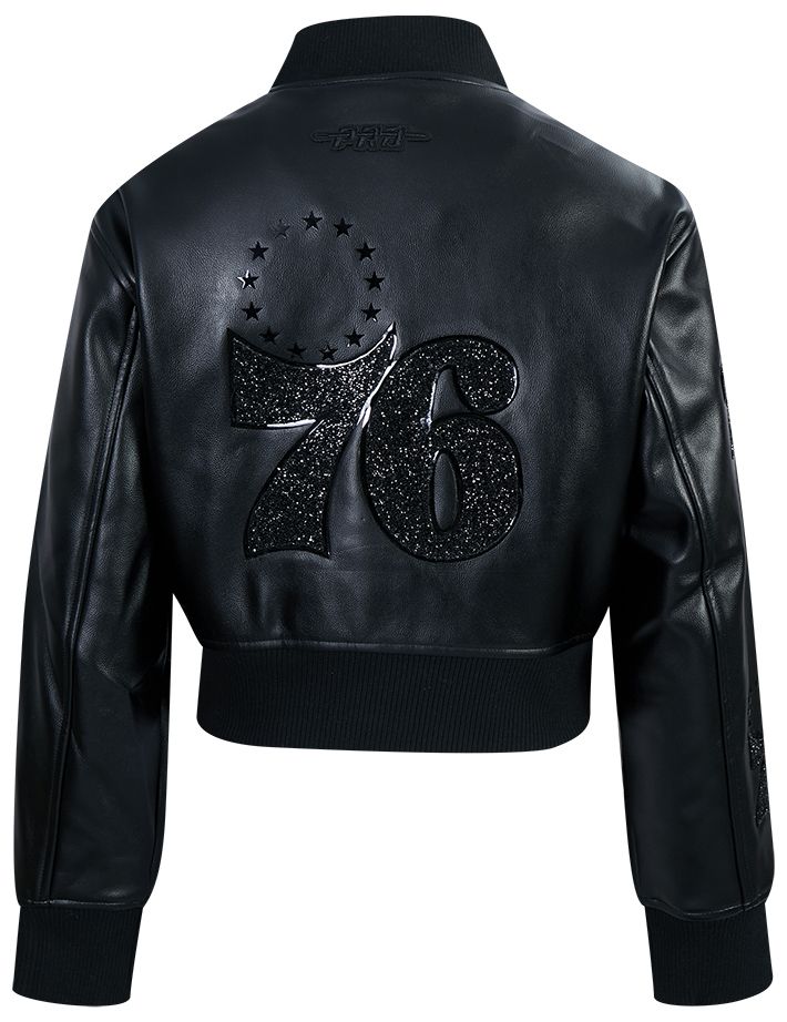 Pro Standard Women's Philadelphia 76ers Black Leather Jacket product image