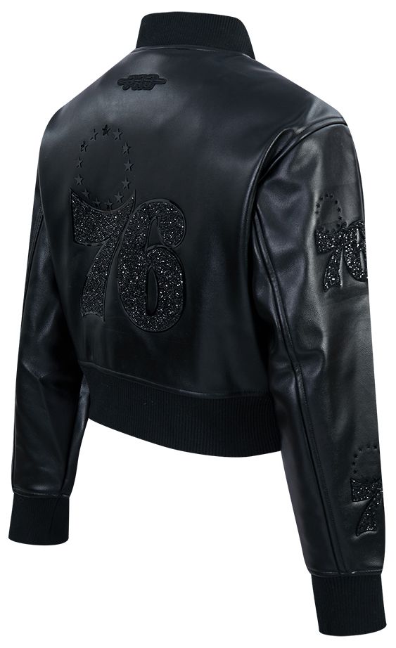 Pro Standard Women's Philadelphia 76ers Black Leather Jacket product image