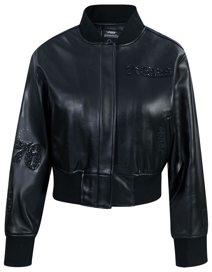 Pro Standard Women's Philadelphia 76ers Black Leather Jacket product image