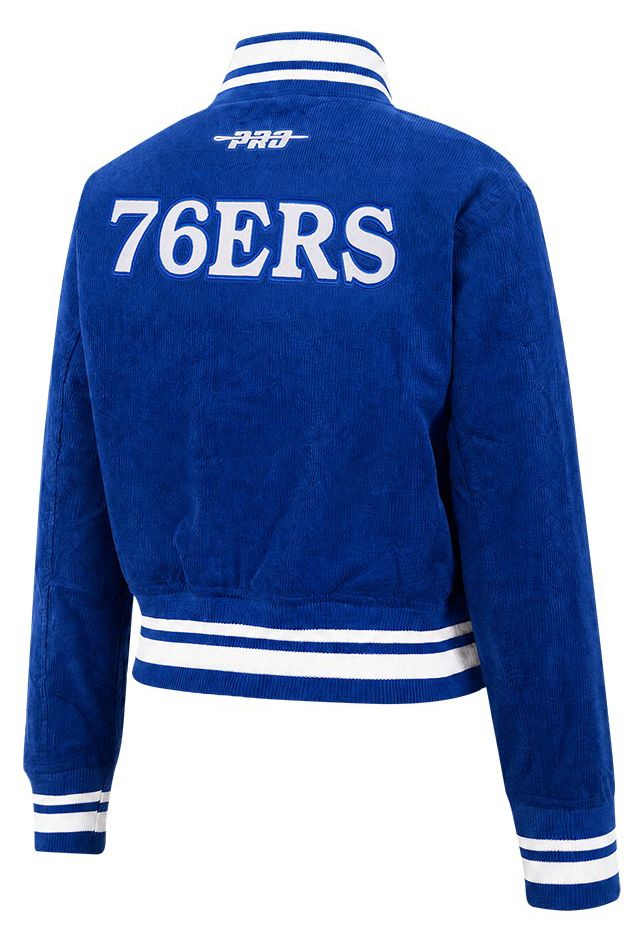 Pro Standard Women's Philadelphia 76ers Crop Corduroy Jacket | Dick's ...
