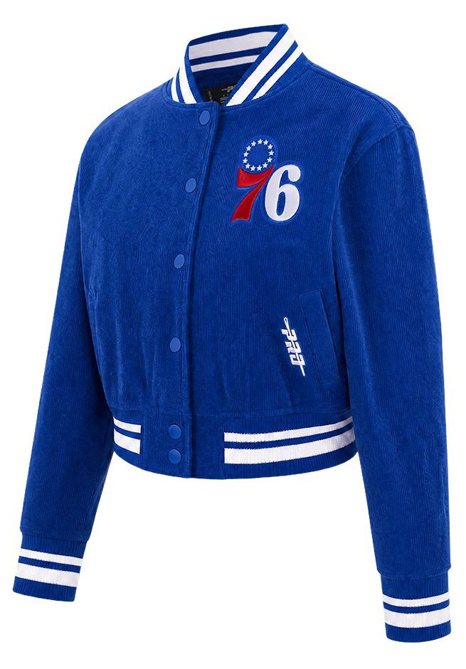 Pro Standard Women's Philadelphia 76ers Crop Corduroy Jacket | Dick's ...