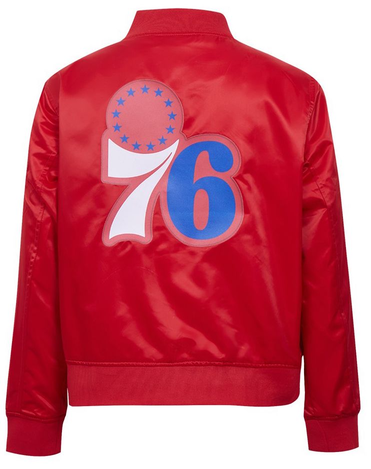 Pro Standard Women's Philadelphia 76ers Red Classic Satin Jacket product image
