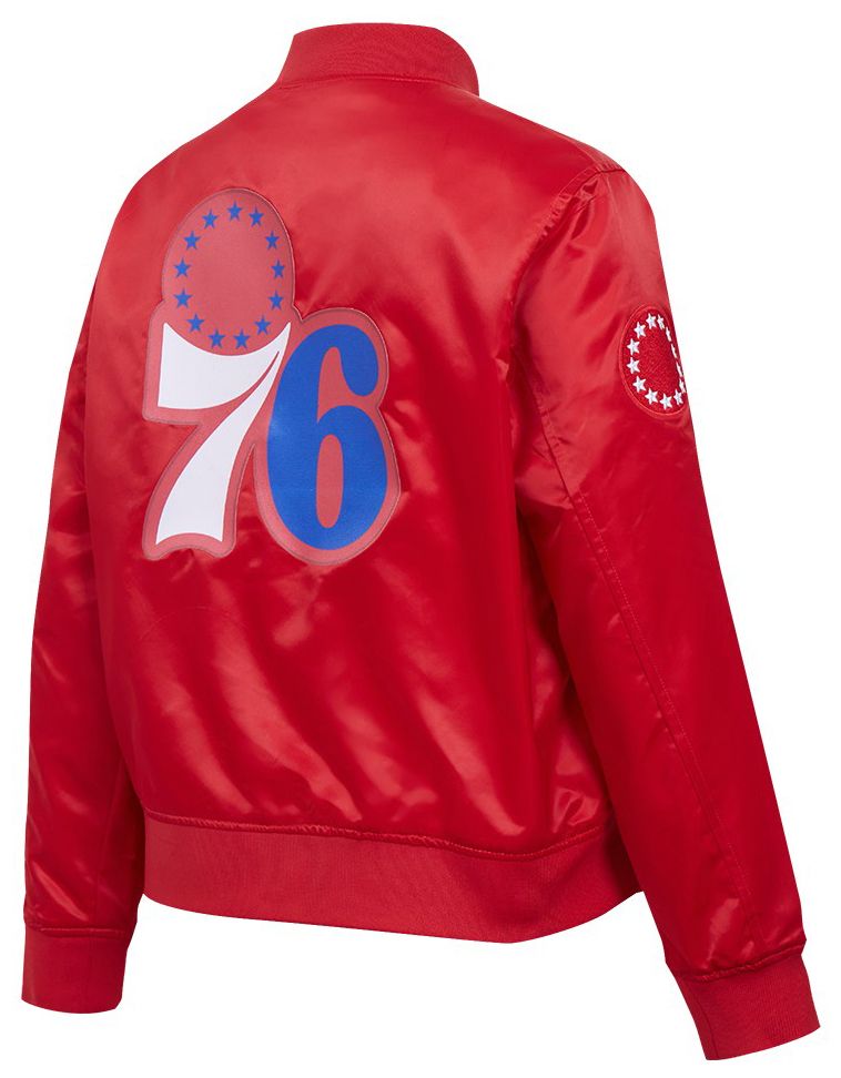 Pro Standard Women's Philadelphia 76ers Red Classic Satin Jacket product image