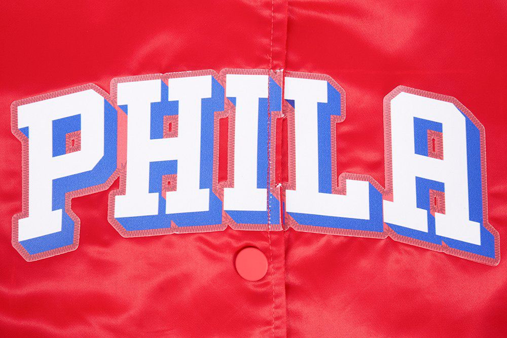 Pro Standard Women's Philadelphia 76ers Red Classic Satin Jacket product image