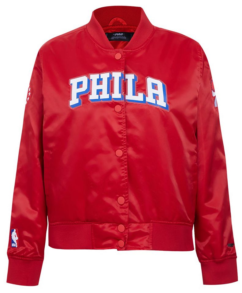 Pro Standard Women's Philadelphia 76ers Red Classic Satin Jacket product image