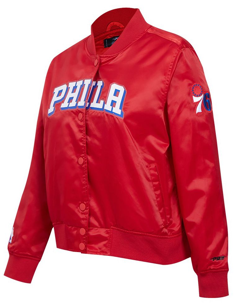 Pro Standard Women's Philadelphia 76ers Red Classic Satin Jacket product image