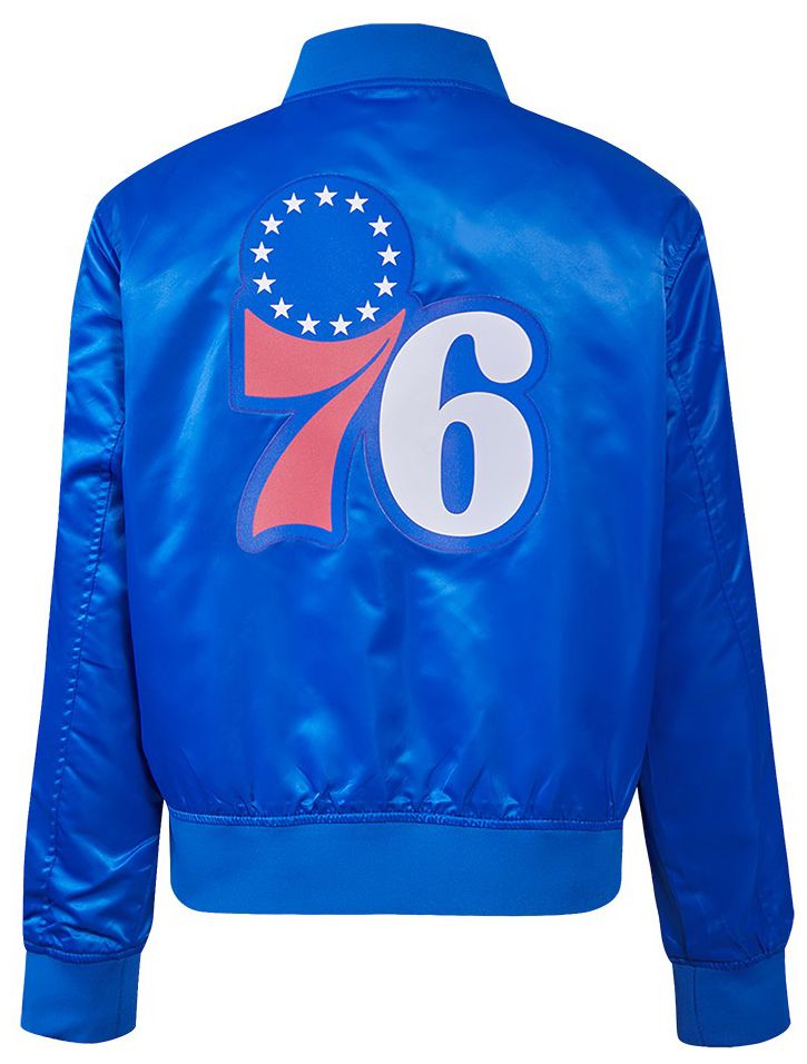 Pro Standard Women's Philadelphia 76ers Blue Classic Satin Jacket product image