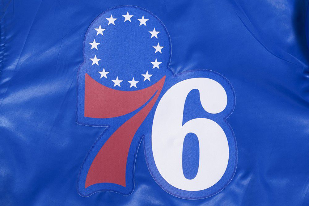 Pro Standard Women's Philadelphia 76ers Blue Classic Satin Jacket product image